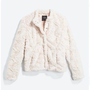 Neutral Faux Fur Jacket